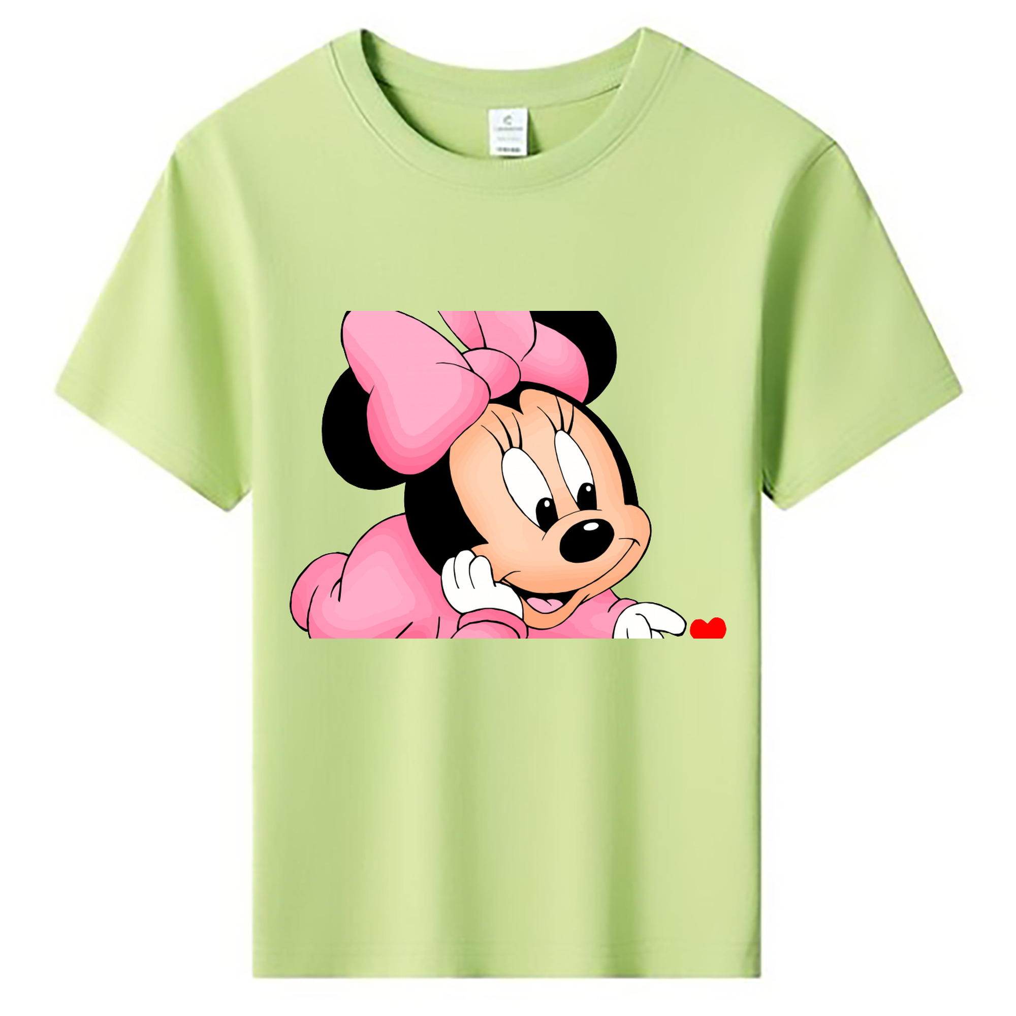 ミッキーマウス Mickey Mouse 綿100％キッズTシャツ（フロントプリント）